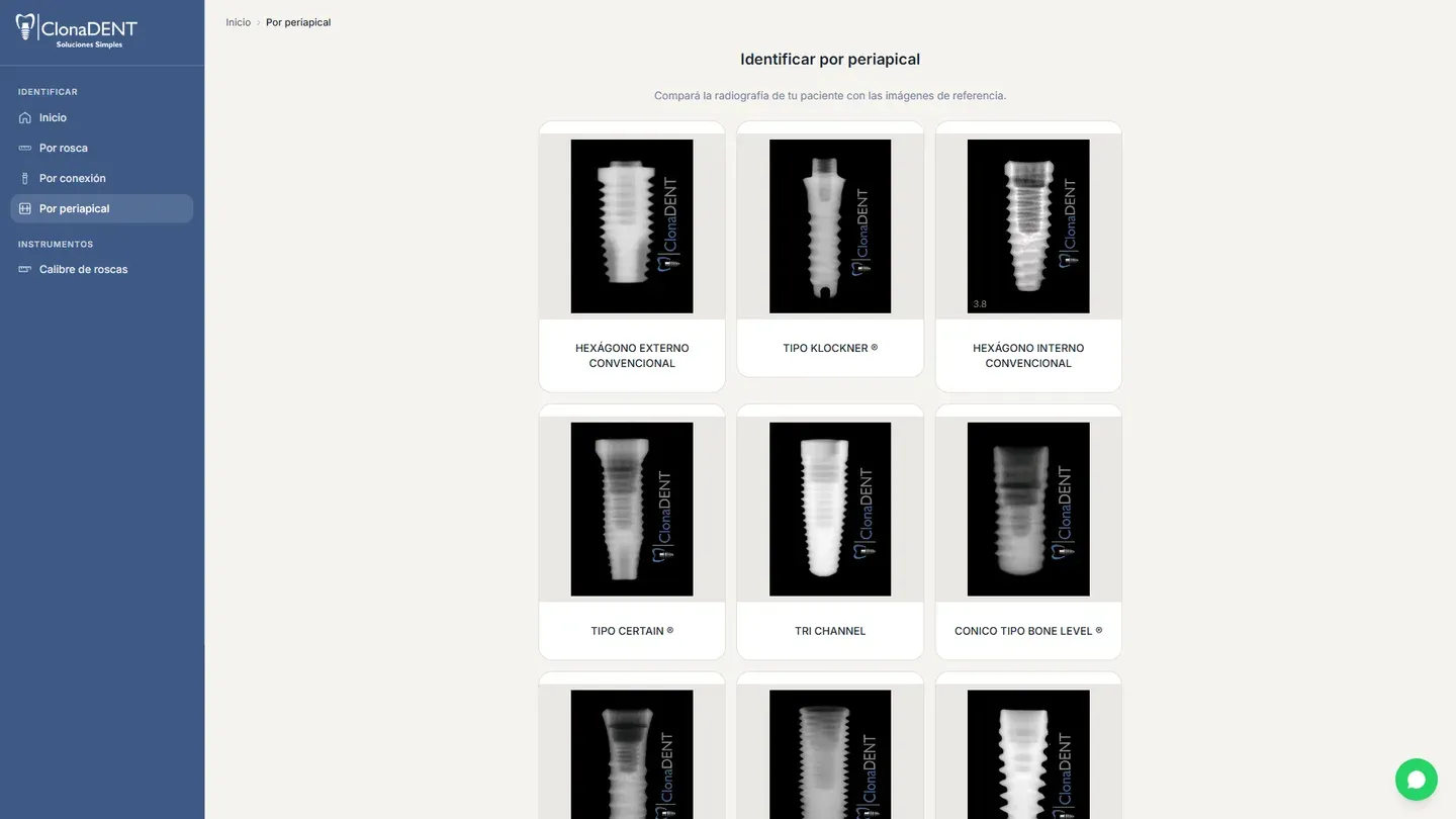 Identificar por radiografía